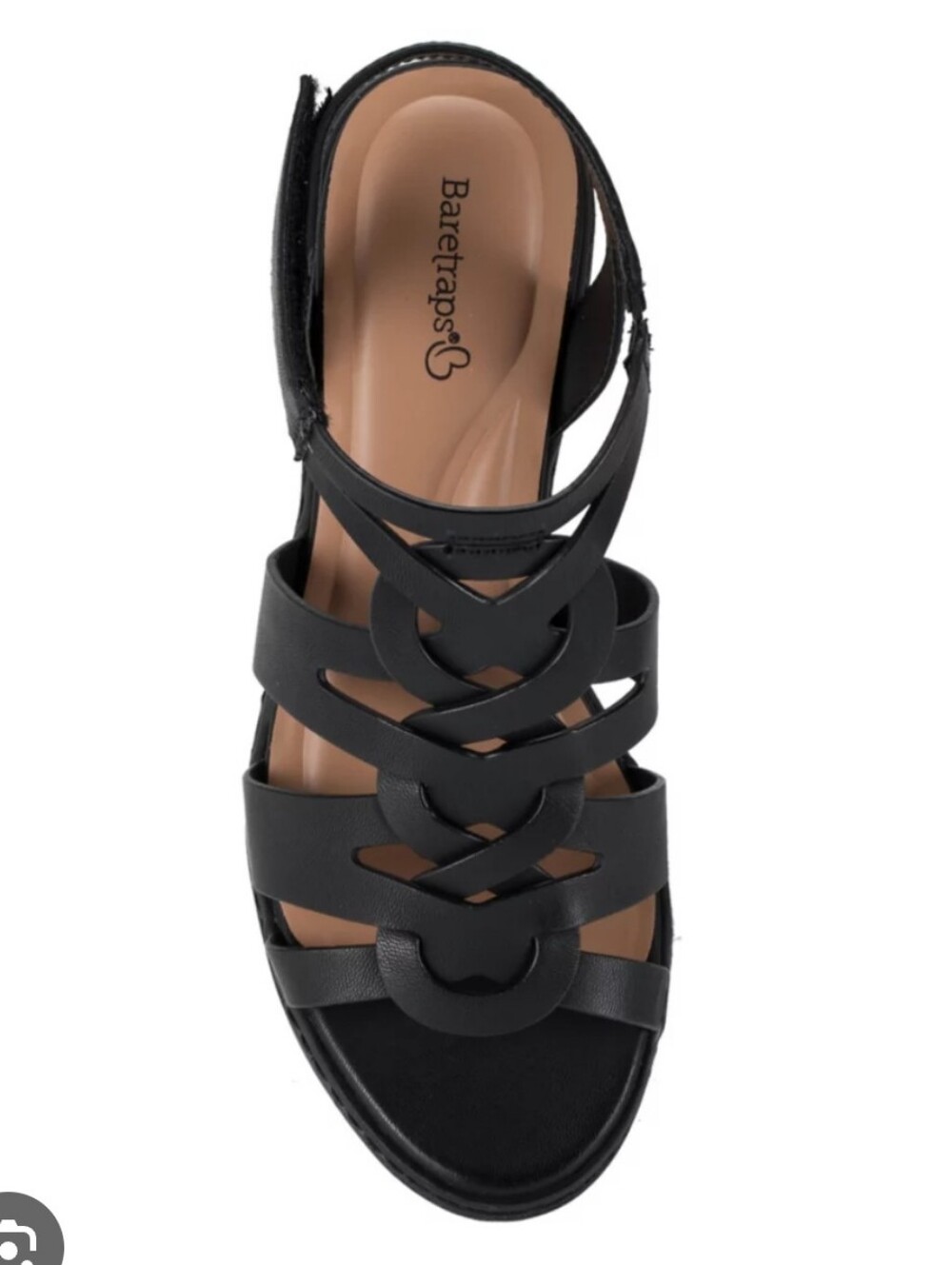 Baretraps Celina Block Heel Sandal Sz 8 Like New Black